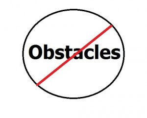 no obstacles