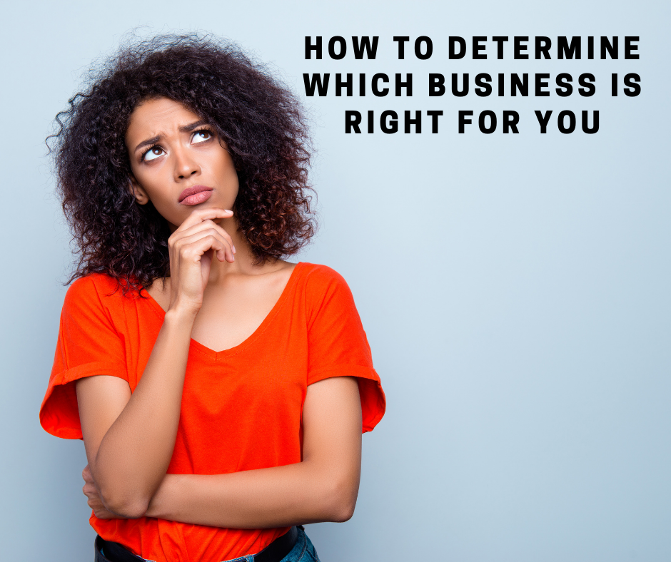 how to determine which business is right for you