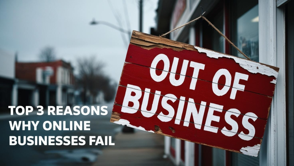 Top 3 Reasons Why Online Businesses Fail