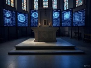 Spiritual devotion and digital distraction imagery, Carl Willis insights.