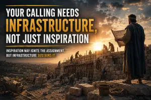 Nehemiah directing the rebuilding of Jerusalem&rsquo;s wall, symbolizing Kingdom leadership, business systems, stewardship, infrastructure, and sustainable growth.